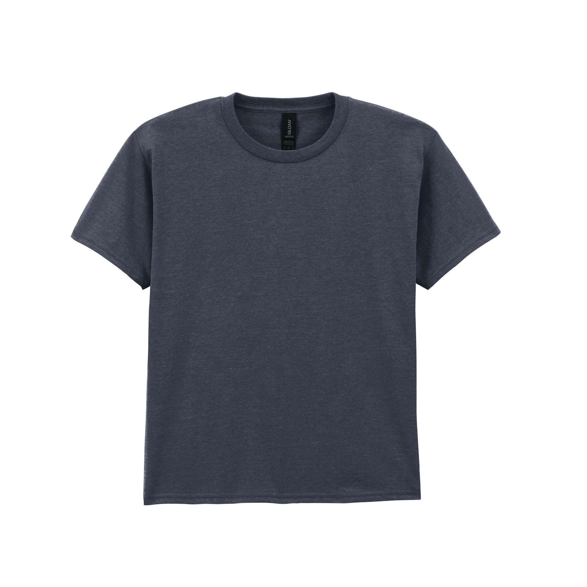 Dark Heather - Front - Gildan Childrens Unisex Soft Style T-Shirt