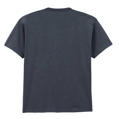 Dark Heather - Back - Gildan Childrens Unisex Soft Style T-Shirt