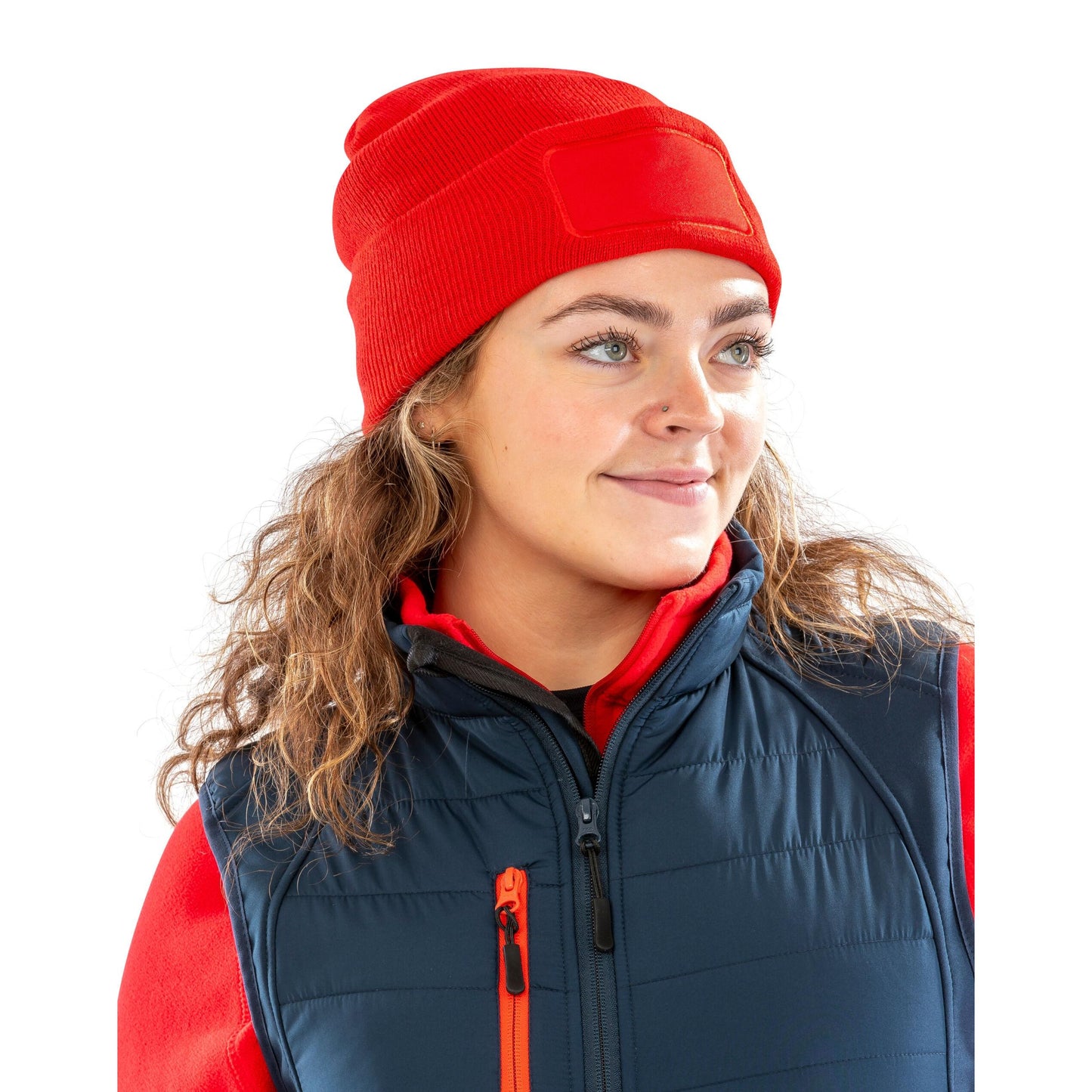 Fluorescent Yellow - Front - Result Genuine Recycled Thinsulate Printer Beanie
