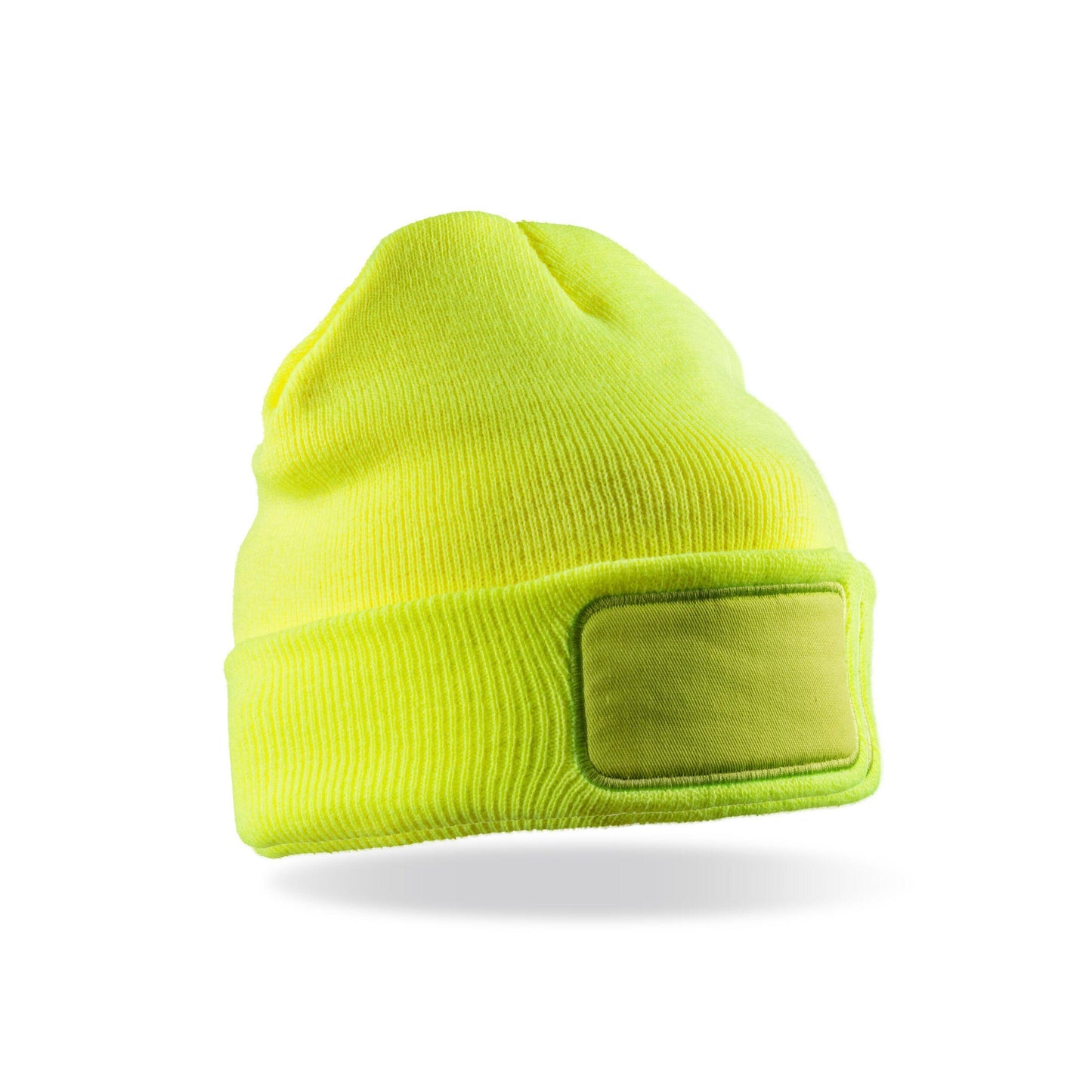 Fluorescent Yellow - Back - Result Genuine Recycled Thinsulate Printer Beanie