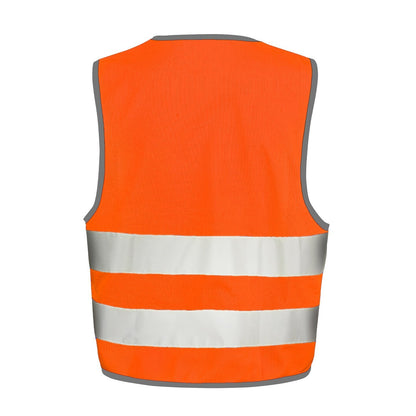 Hi Vis Orange - Side - SAFE-GUARD by Result Childrens-Kids Safety Vest