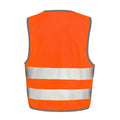 Hi Vis Orange - Side - SAFE-GUARD by Result Childrens-Kids Safety Vest