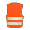 Hi Vis Orange - Side - SAFE-GUARD by Result Childrens-Kids Safety Vest