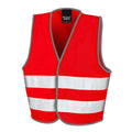 Red - Front - SAFE-GUARD by Result Childrens-Kids Core Enhanced Hi-Vis Vest
