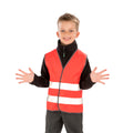 Red - Back - SAFE-GUARD by Result Childrens-Kids Core Enhanced Hi-Vis Vest