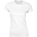 White - Front - Gildan Ladies Soft Style Short Sleeve T-Shirt