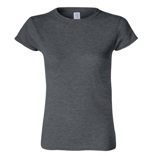 Dark Heather - Front - Gildan Ladies Soft Style Short Sleeve T-Shirt