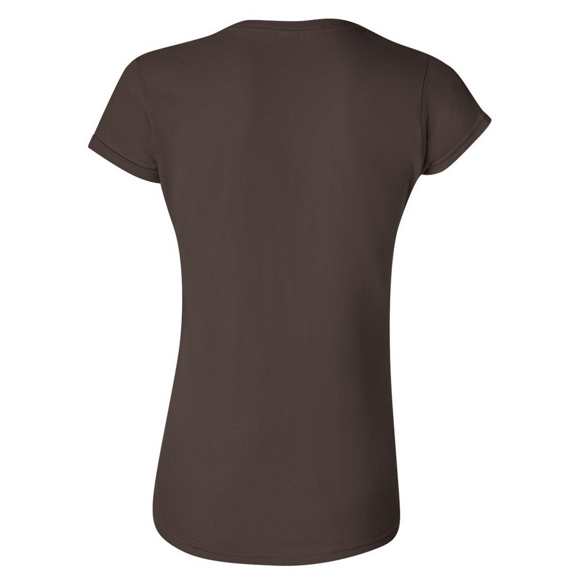 Dark Chocolate - Back - Gildan Ladies Soft Style Short Sleeve T-Shirt