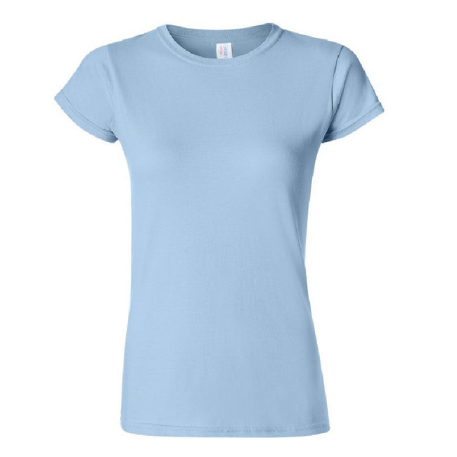 Light Blue - Front - Gildan Ladies Soft Style Short Sleeve T-Shirt