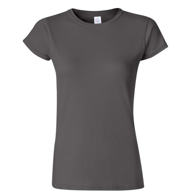 Charcoal - Front - Gildan Ladies Soft Style Short Sleeve T-Shirt