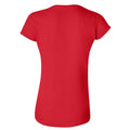 Red - Back - Gildan Ladies Soft Style Short Sleeve T-Shirt