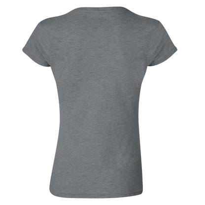 Graphite Heather - Back - Gildan Ladies Soft Style Short Sleeve T-Shirt
