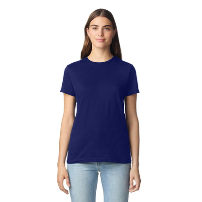 Navy Blue - Side - Gildan Ladies Soft Style Short Sleeve T-Shirt