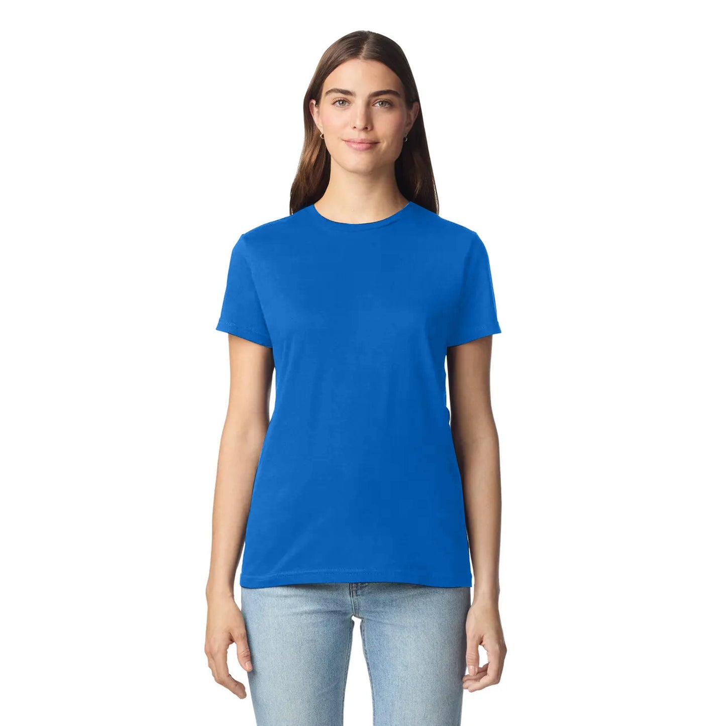 Royal Blue - Side - Gildan Ladies Soft Style Short Sleeve T-Shirt