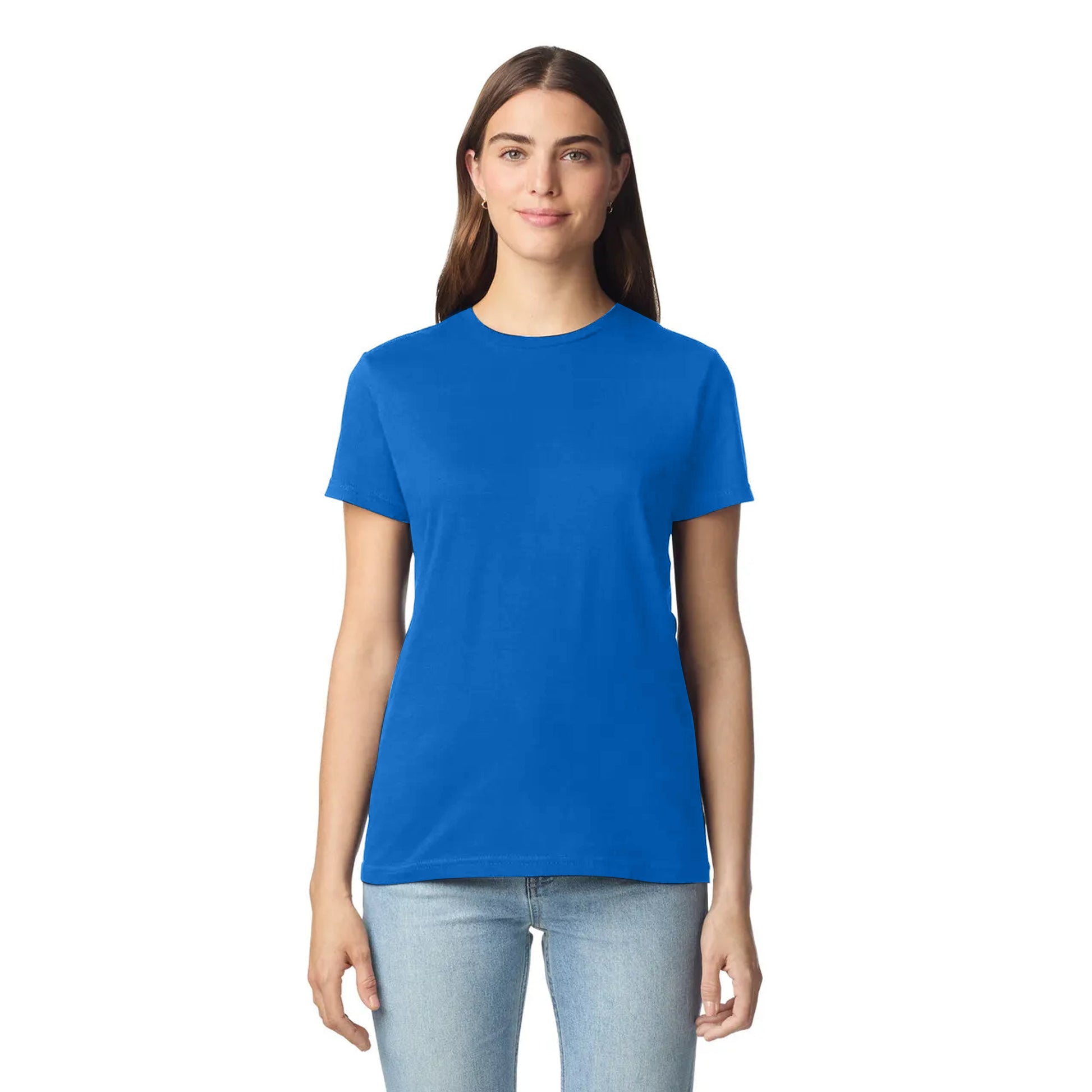 Royal Blue - Side - Gildan Ladies Soft Style Short Sleeve T-Shirt
