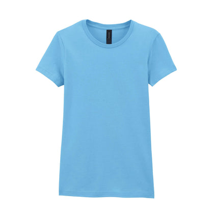 Sky Blue - Front - Gildan Ladies Soft Style Short Sleeve T-Shirt