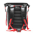 Black-Graphite-Bright Red - Back - Stormtech Kemano Backpack