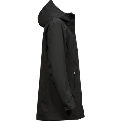 Black - Side - Tee Jays Womens-Ladies All Weather Parka