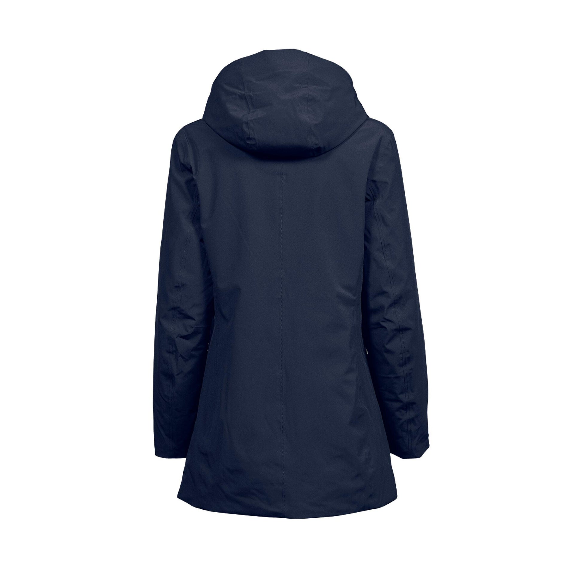 Deep Navy - Back - Tee Jays Womens-Ladies All Weather Parka