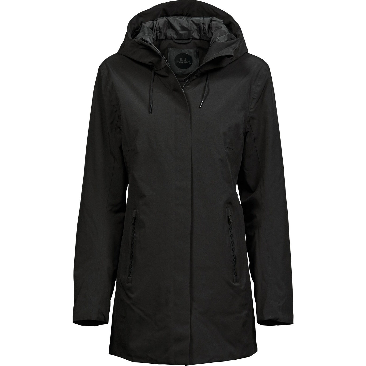 Black - Front - Tee Jays Womens-Ladies All Weather Parka