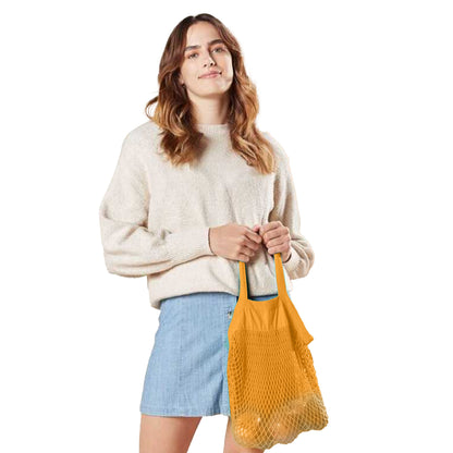 Amber - Back - Westford Mill Organic Mesh Carry Bag