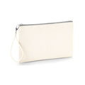 Natural-Light Grey - Front - Westford Mill Canvas Wristlet Pouch