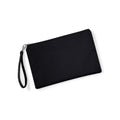 Black-Black - Front - Westford Mill Canvas Wristlet Pouch