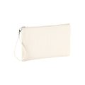 Light Grey - Front - Westford Mill Canvas Wristlet Pouch
