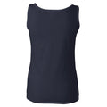 Navy - Side - Gildan Ladies Soft Style Tank Top Vest