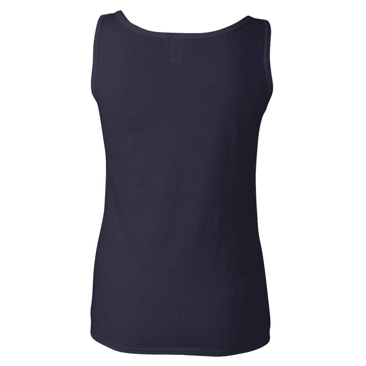 Navy - Side - Gildan Ladies Soft Style Tank Top Vest