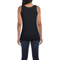 Black - Lifestyle - Gildan Ladies Soft Style Tank Top Vest