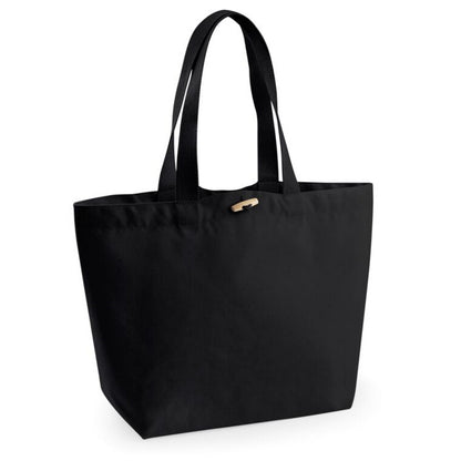 Black - Front - Westford Mill Marina Organic Cotton Tote