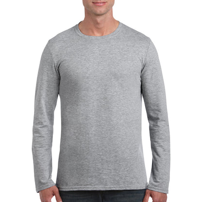 Sport Grey - Lifestyle - Gildan Mens Soft Style Long Sleeve T-Shirt