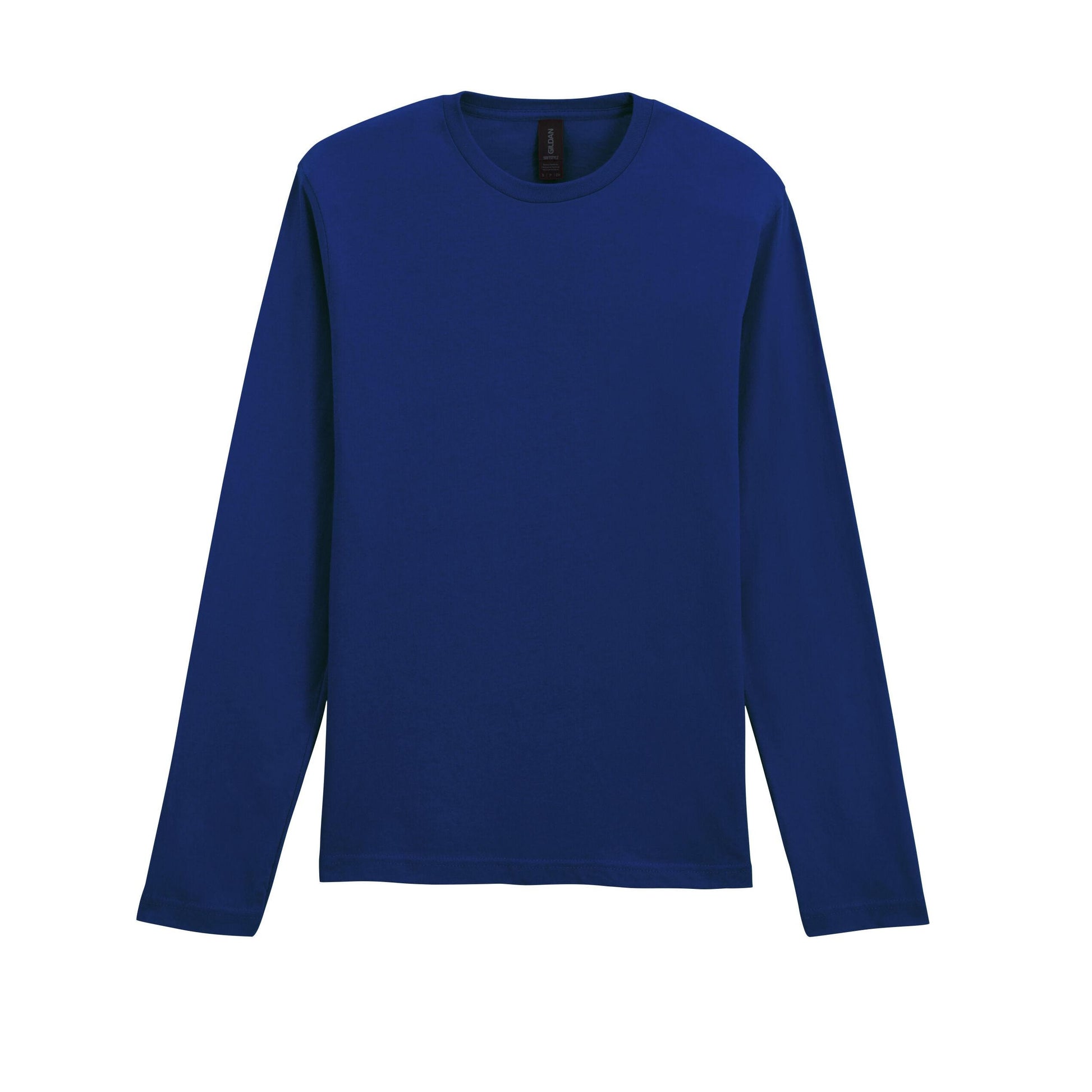 Navy Blue - Back - Gildan Mens Soft Style Long Sleeve T-Shirt