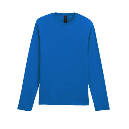 Royal Blue - Back - Gildan Mens Soft Style Long Sleeve T-Shirt