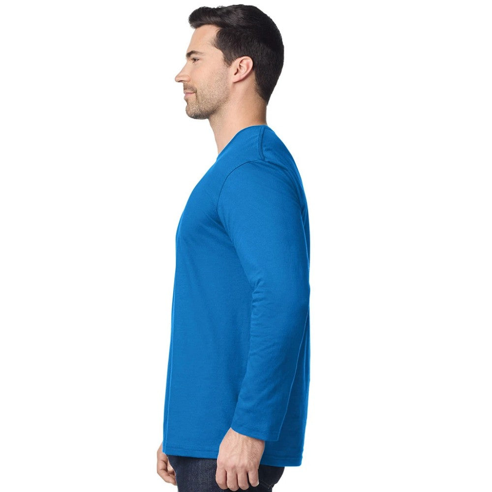 Royal Blue - Lifestyle - Gildan Mens Soft Style Long Sleeve T-Shirt