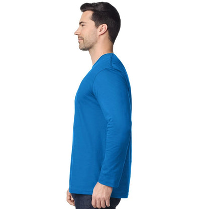 Royal Blue - Lifestyle - Gildan Mens Soft Style Long Sleeve T-Shirt