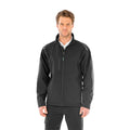 Black - Back - Result Genuine Recycled Mens Printable 3 Layer Soft Shell Jacket