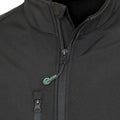 Black - Pack Shot - Result Genuine Recycled Mens Printable 3 Layer Soft Shell Jacket