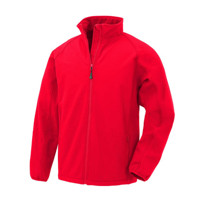 Red - Back - Result Genuine Recycled Mens Printable Soft Shell Jacket