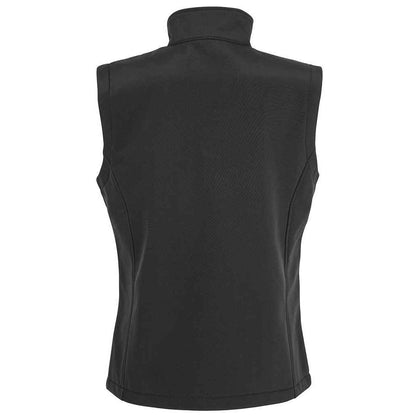 Black - Back - Result Genuine Recycled Womens-Ladies Softshell Body Warmer