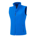 Royal Blue - Front - Result Genuine Recycled Womens-Ladies Softshell Body Warmer