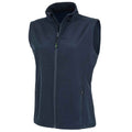 Navy - Front - Result Genuine Recycled Womens-Ladies Softshell Body Warmer