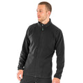 Black - Back - Result Genuine Recycled Mens Microfleece Jacket