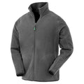 Grey - Front - Result Genuine Recycled Mens Microfleece Jacket