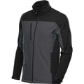Dolphin-Black - Side - Stormtech Mens Cascades Soft Shell Jacket
