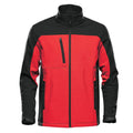 Red-Black - Front - Stormtech Mens Cascades Soft Shell Jacket