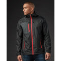 Black-Bright Red - Back - Stormtech Mens Olympia Soft Shell Jacket