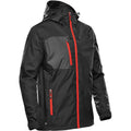 Black-Bright Red - Lifestyle - Stormtech Mens Olympia Soft Shell Jacket