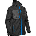 Black-Azure Blue - Side - Stormtech Mens Olympia Soft Shell Jacket